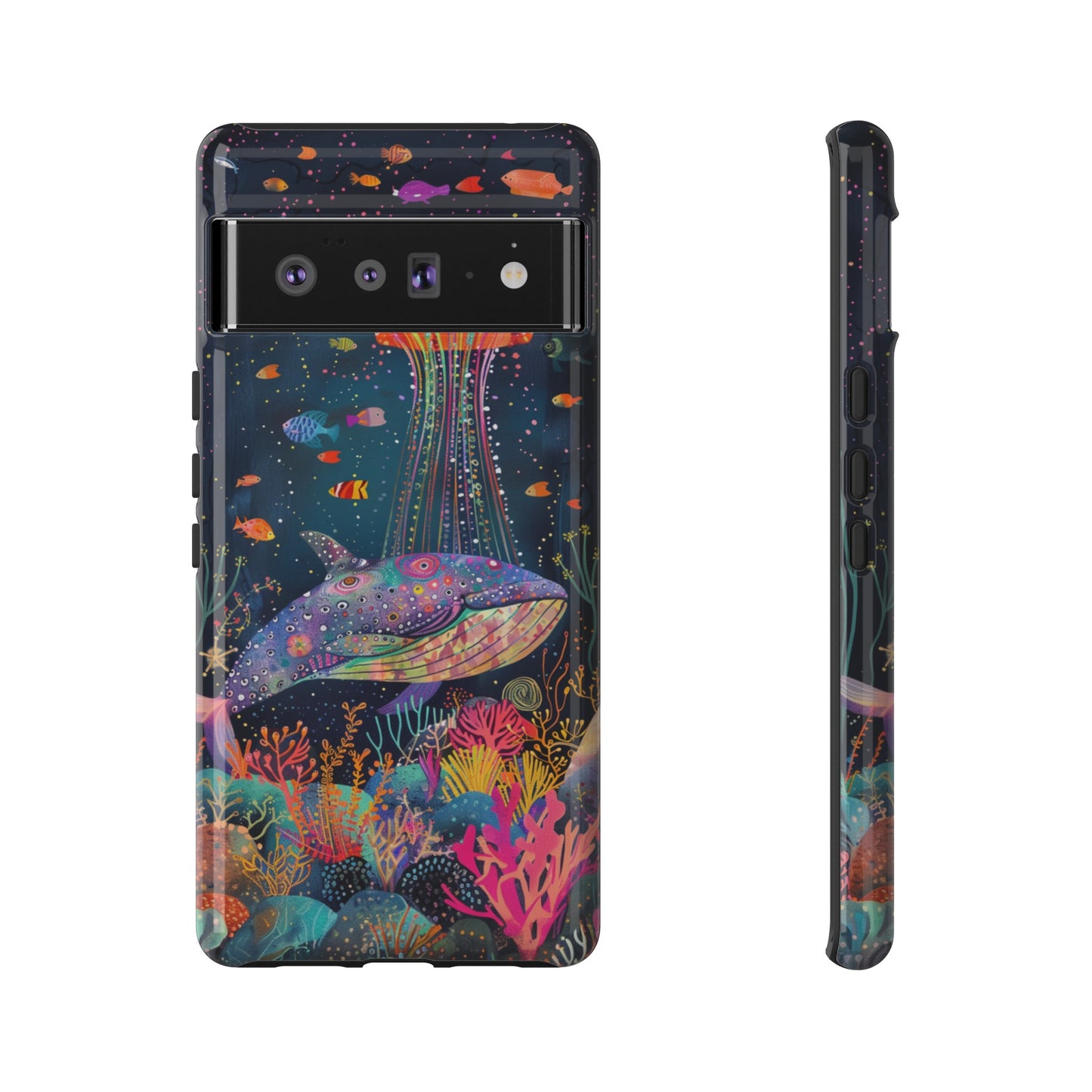 Whale Shark, Turtle, Jellyfish Phone Case