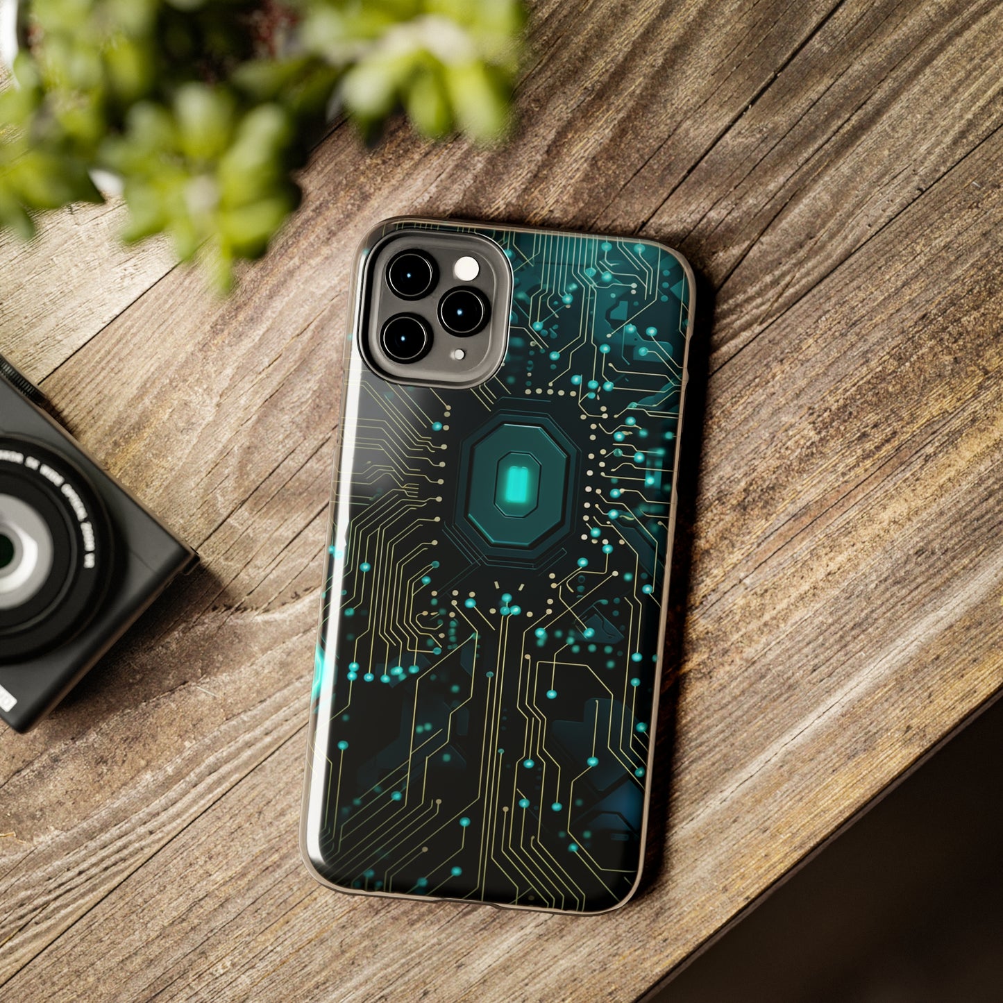 Neon Nexus: Cyberpunk Circuit Board | Futuristic Tech-Inspired iPhone Case