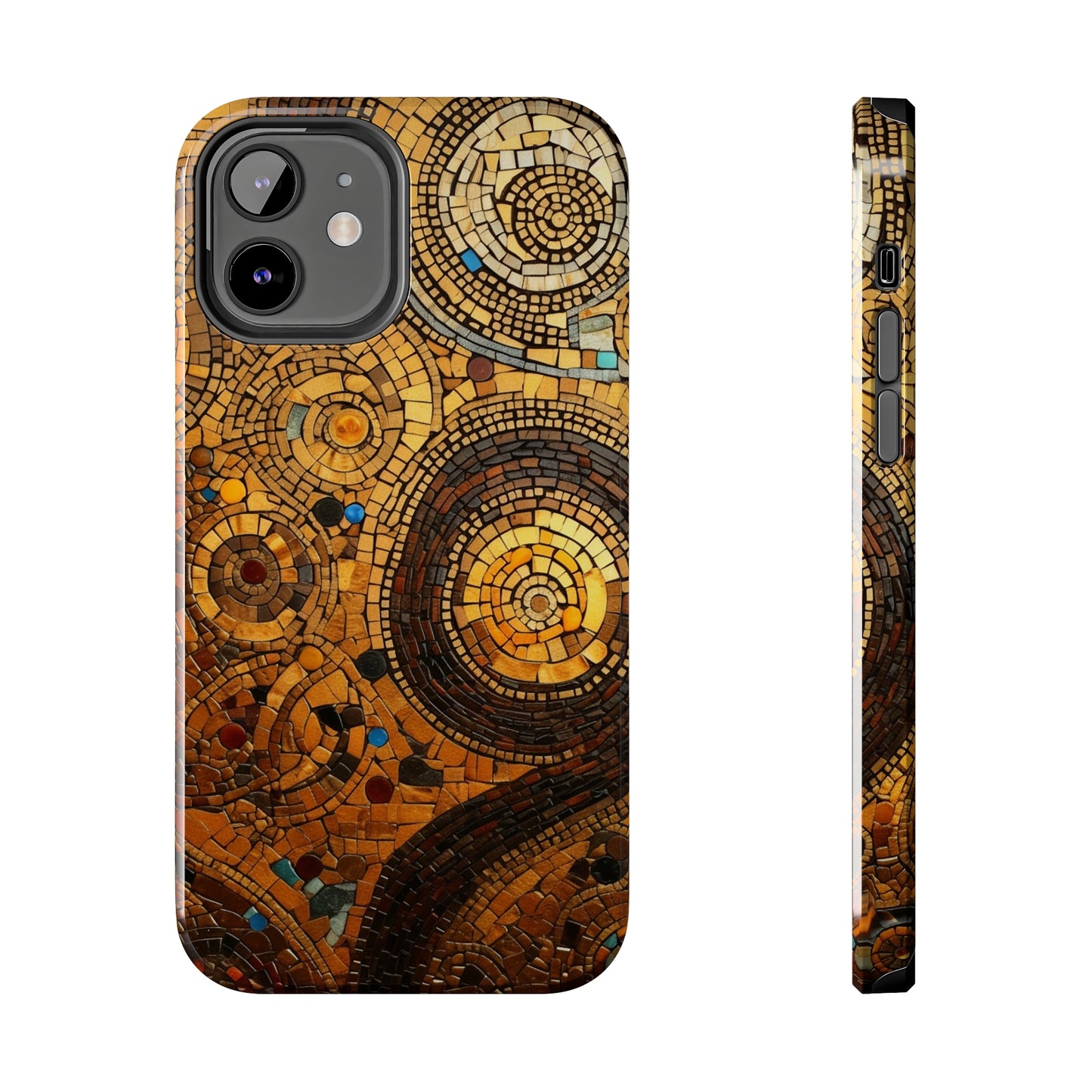 Golden Spiral Tile iPhone Case | Add Glamour and Elegance to Your Device