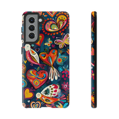 Bright Colorful Mexican Style Mural Painting Phone Case