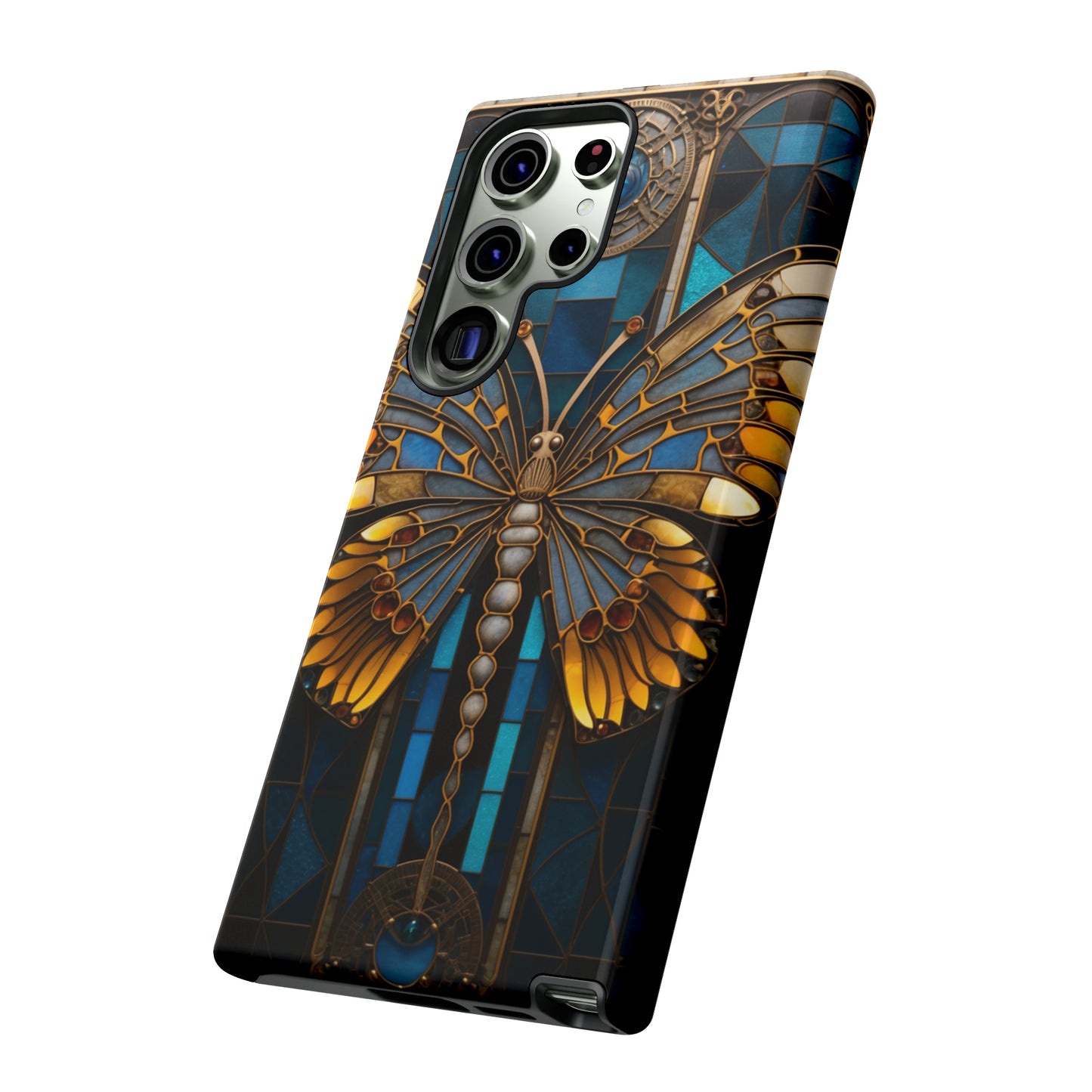 Stained Glass iPhone Butterfly Floral Aesthetic Art Nouveau