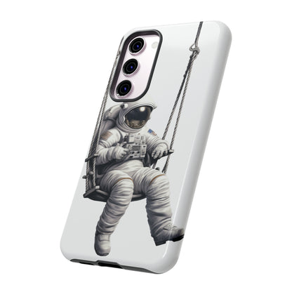 Astronaut on a Swing Phone Case