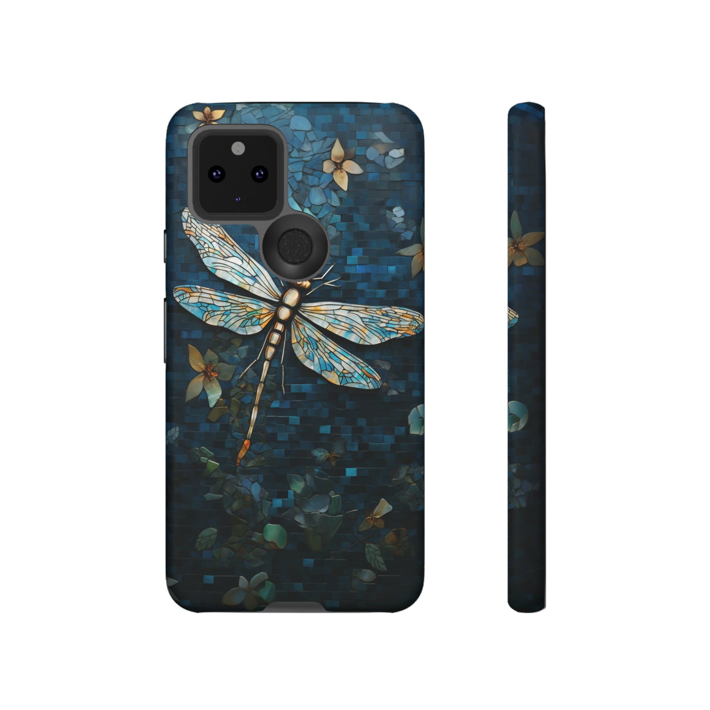 Vintage Mosaic Style Dragonfly