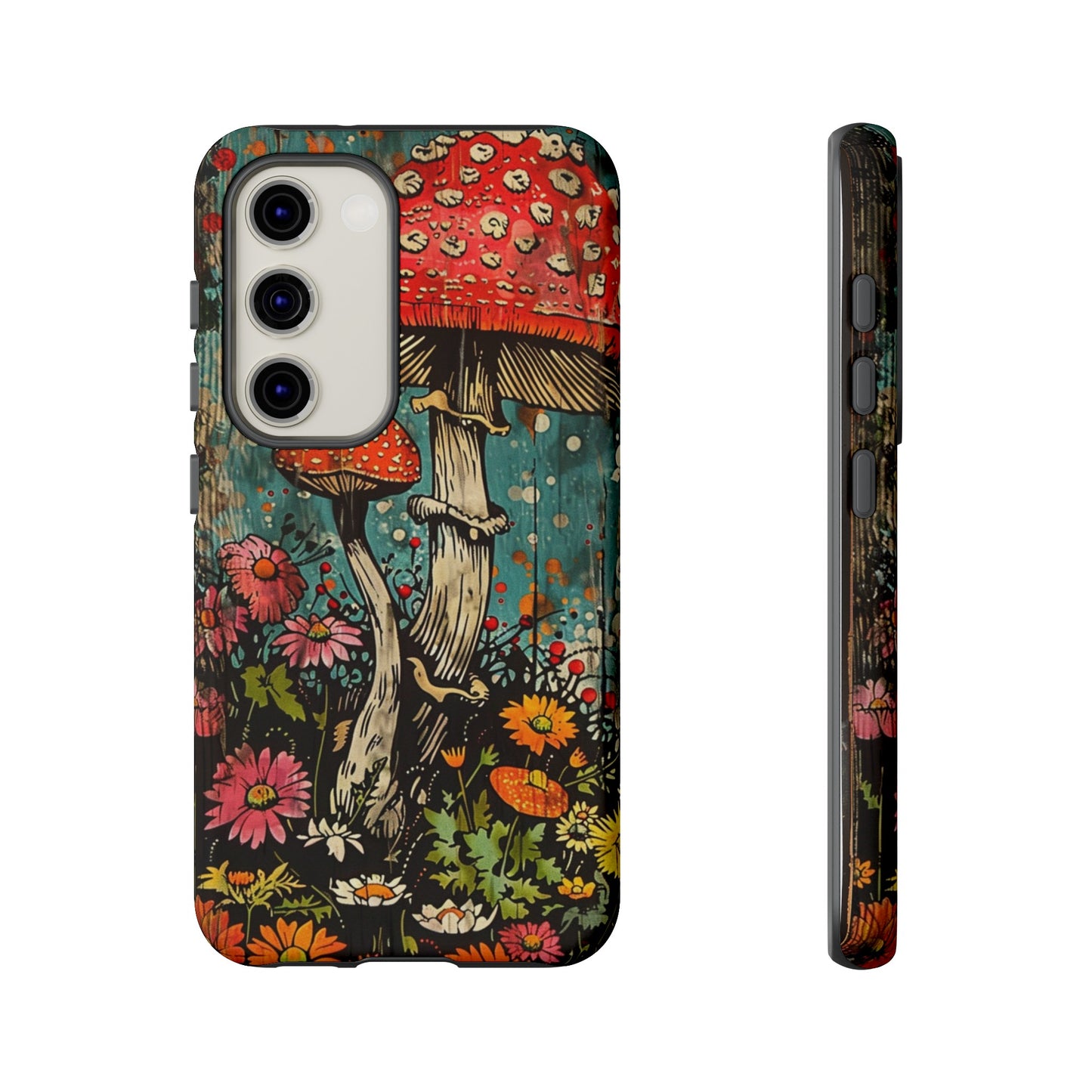 Trippy Magic Mushroom Retro Art Phone Case