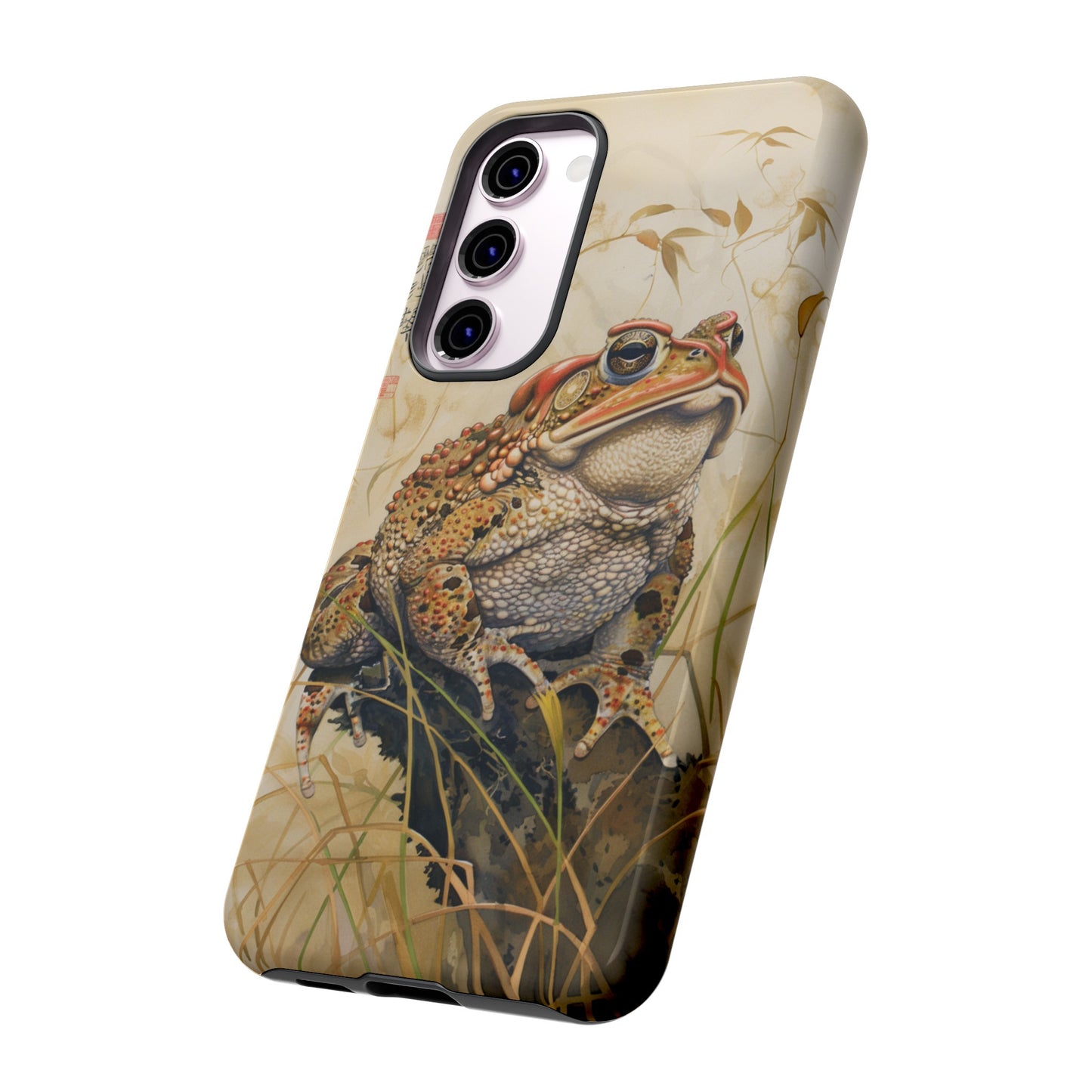 Toad on a Branch Japanese Style Art Painting Phone Case