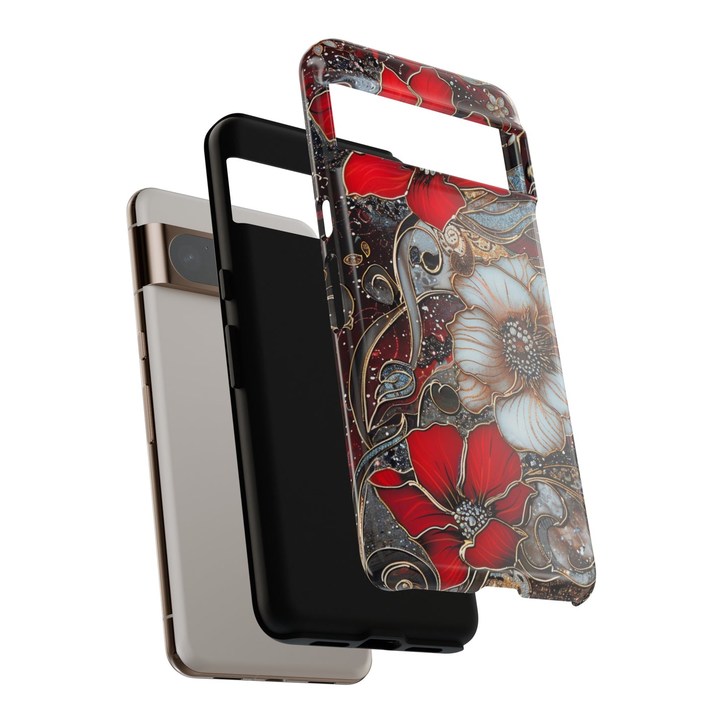 Stained Glass Floral Paisley Explosion Phone Case