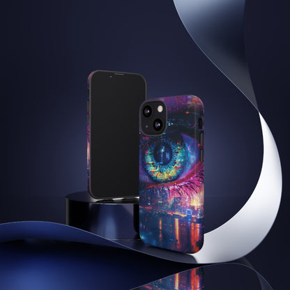 Eye of the Beholder Cyberpunk Art Phone Case