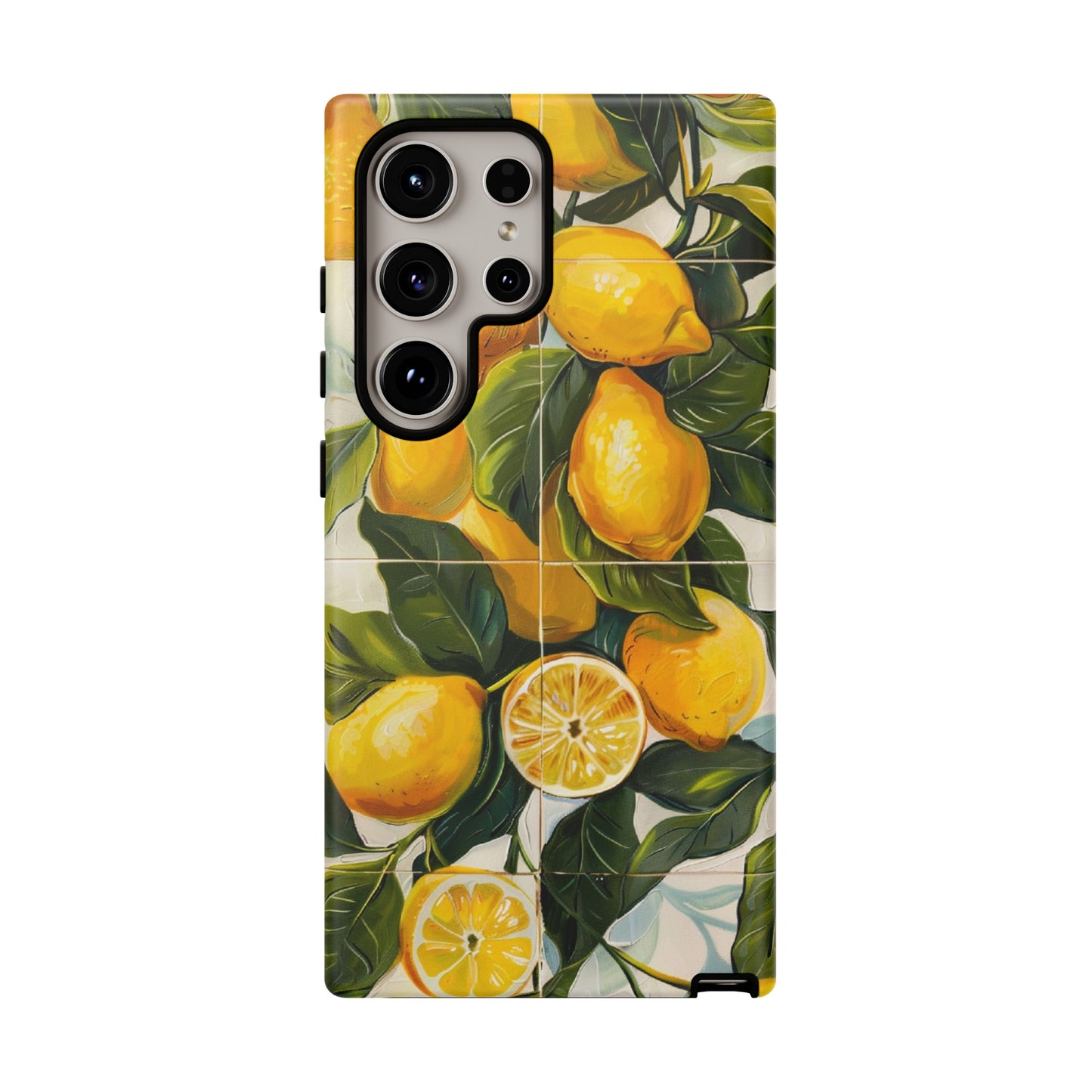 Mediterranean Lemon Italian Tile iPhone 14 Case