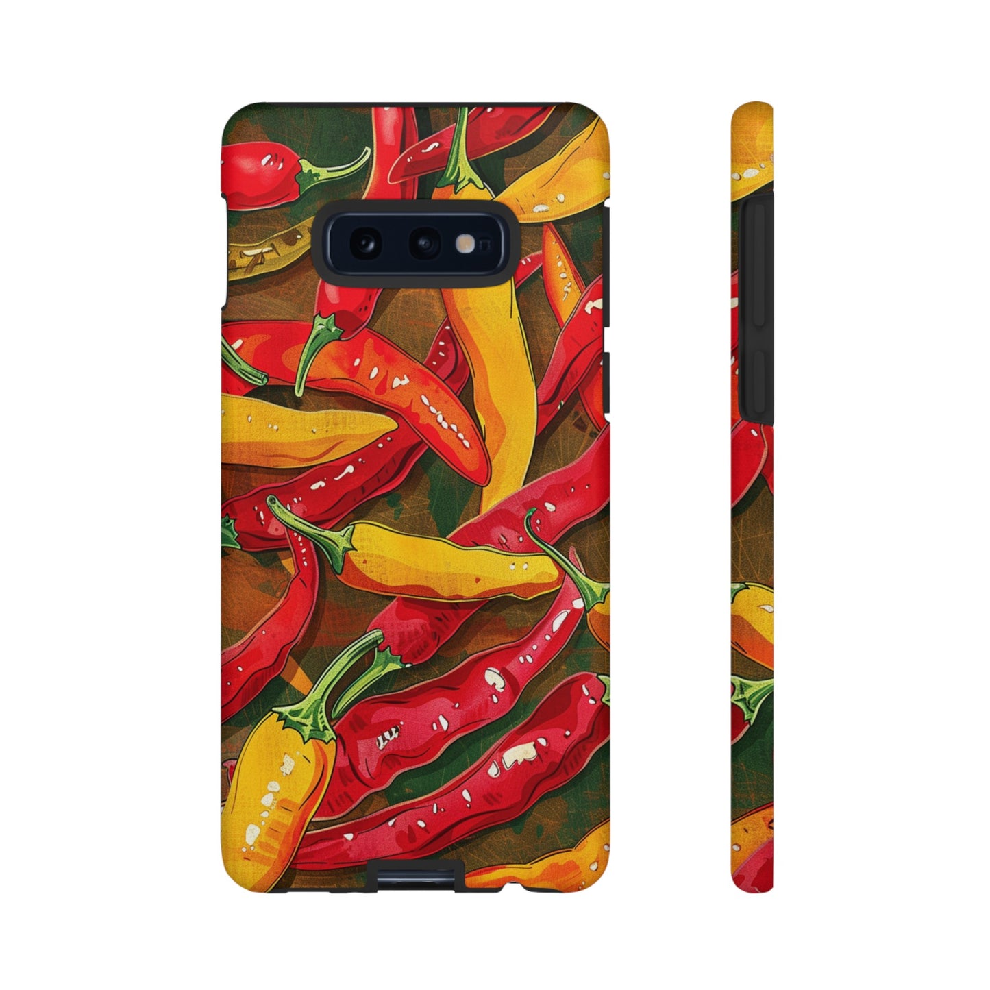 Yellow and Red Chili Peppers Phone Case