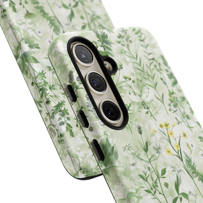 Floral Sage Green Wildflower Phone Case