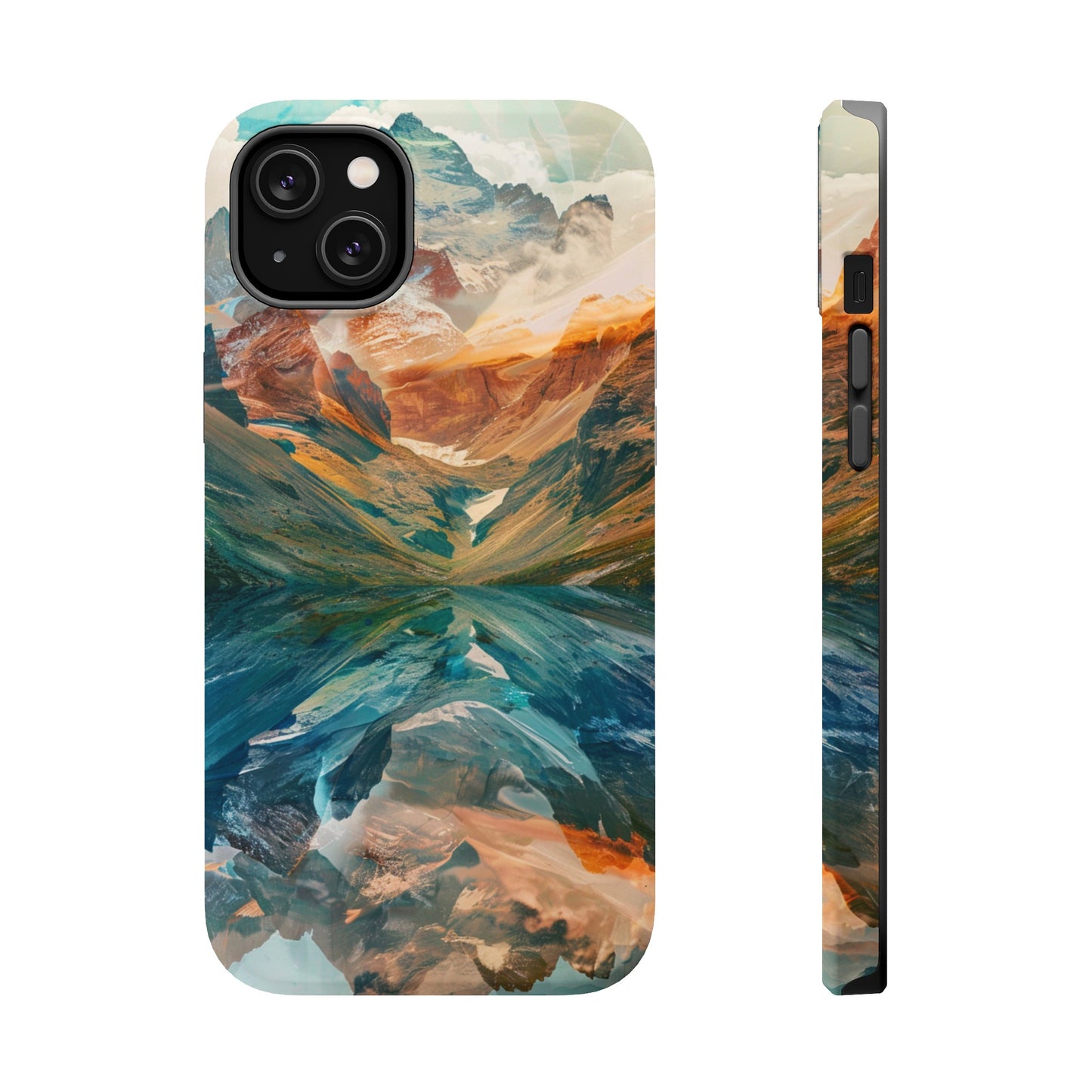 Reflections Mountain Sunset Lake MagSafe Phone Case