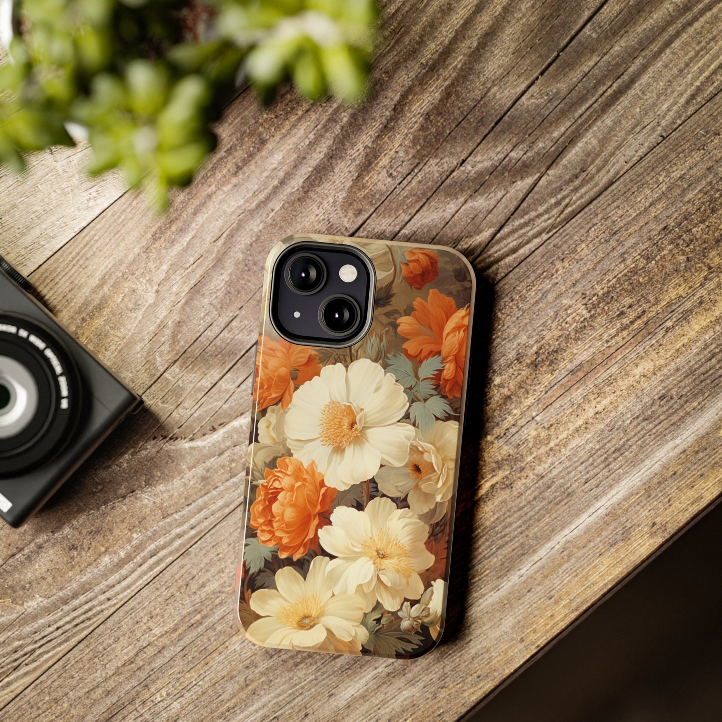 Vintage Floral Aesthetic Phone Tough Case Antique Print for iPhone 14 11 Pro 12 13 XR XS X 7+ 8 Boho Nature Flowers Cottage Core