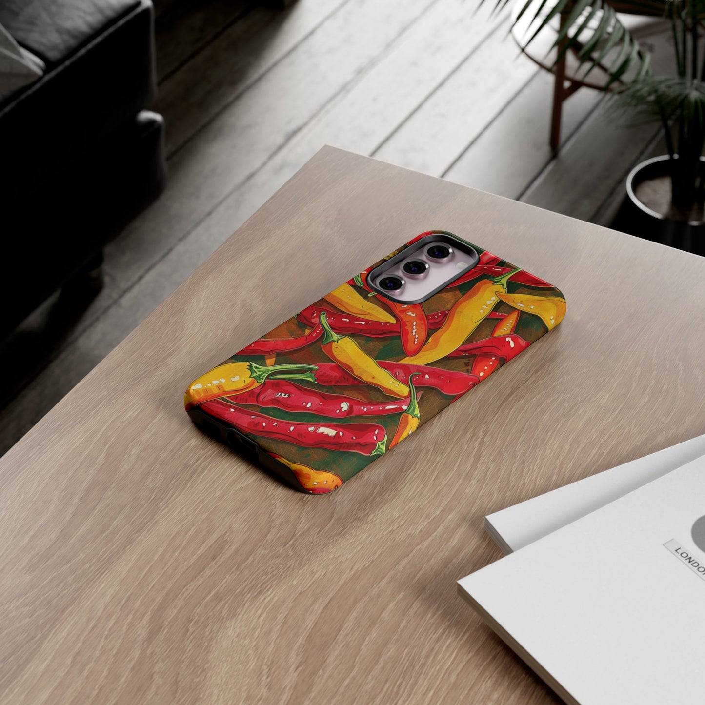 Yellow and Red Chili Peppers Phone Case