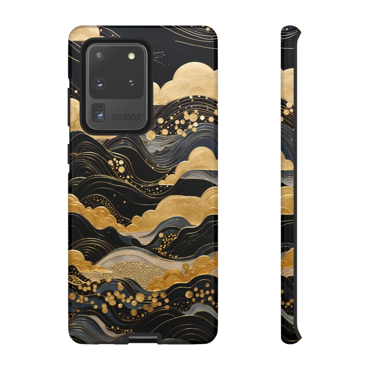 Chiyogami Mountains Tough Phone Case fits Galaxy S23 S22 S21 S20 Plus Ultra | Iphone 14 13 12 11 8 Pro Max Mini | Pixel 7 6 Pro 5 | Japanese