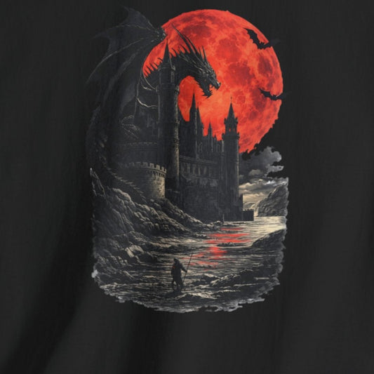 medieval dragon dark fantasy t shirt