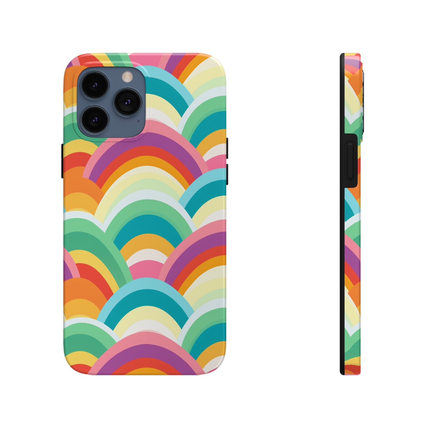 Rainbow Tough iPhone Case | Embrace Vibrant Style and Reliable Protection