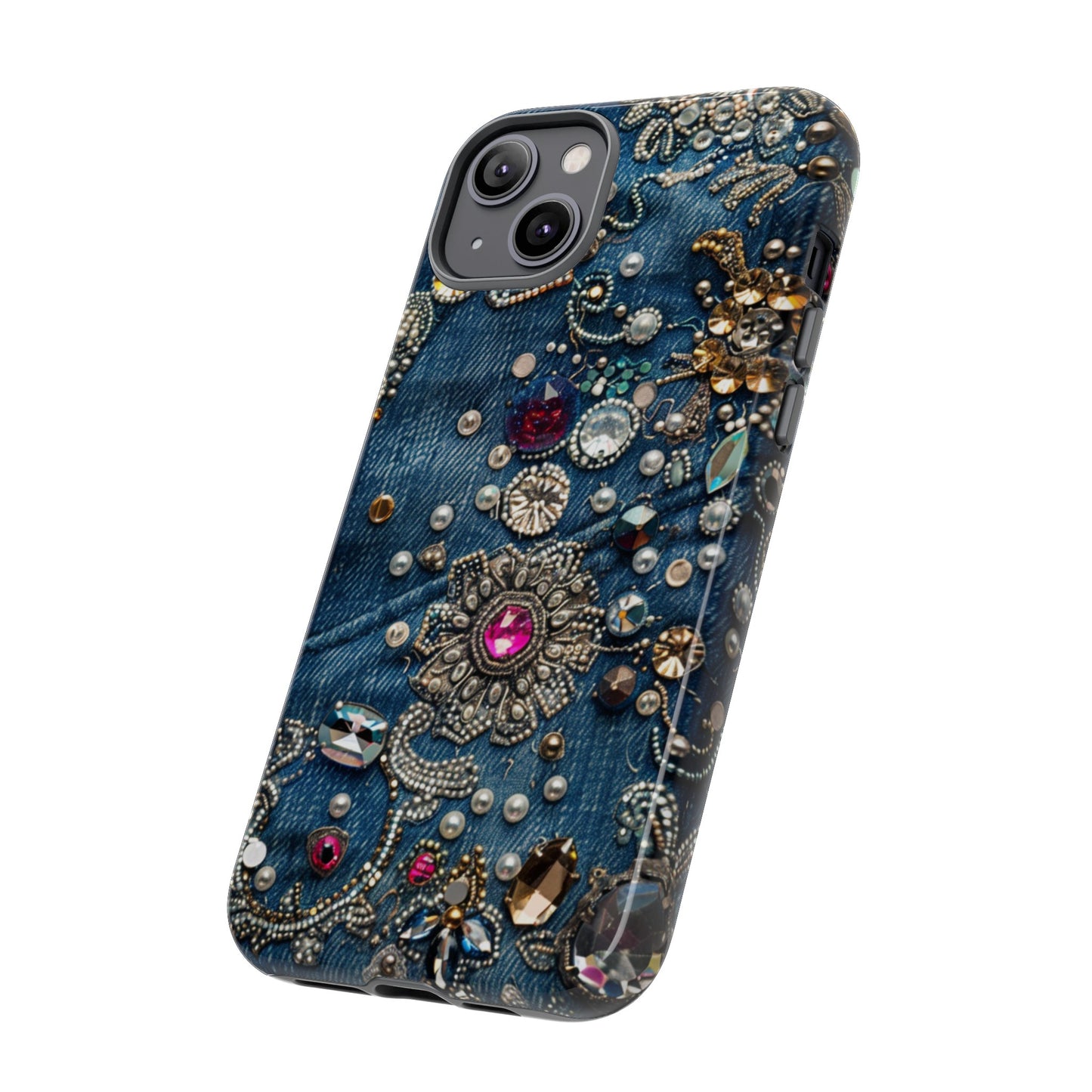 Blue Jean Queen Rhinestone Bling Phone Case