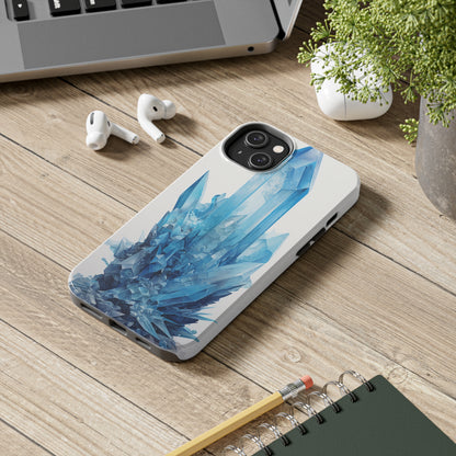 Healing Blue Crystal iPhone Case | Embrace Calmness and Serenity in a Stylish Package