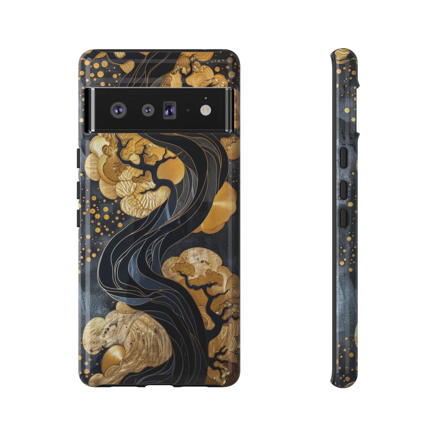 Gold and Silver Tree of Life Design Phone Case