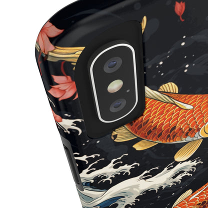 Graceful Flow: Koi Fish Inspired | Japanese Art Masterpiece iPhone Case