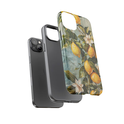 Mediterranean Lemon Tile Oil Painting iPhone 13 Case