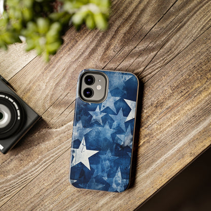 Starry Nights: Denim Dreams | Celestial Star-Patterned iPhone Case