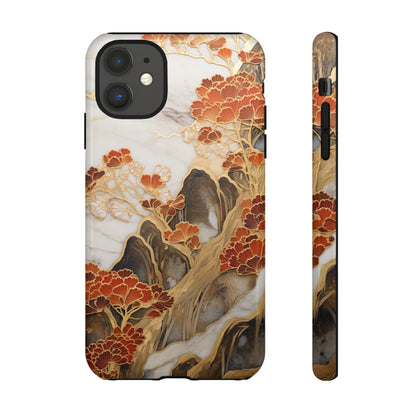 Chiyogami Floral Tough iPhone Case Galaxy S23 S22 S21 S20 Plus Ultra | Iphone 14 13 12 11 8 Pro Max Mini | Pixel 7 6 Pro 5 | Japanese Boho