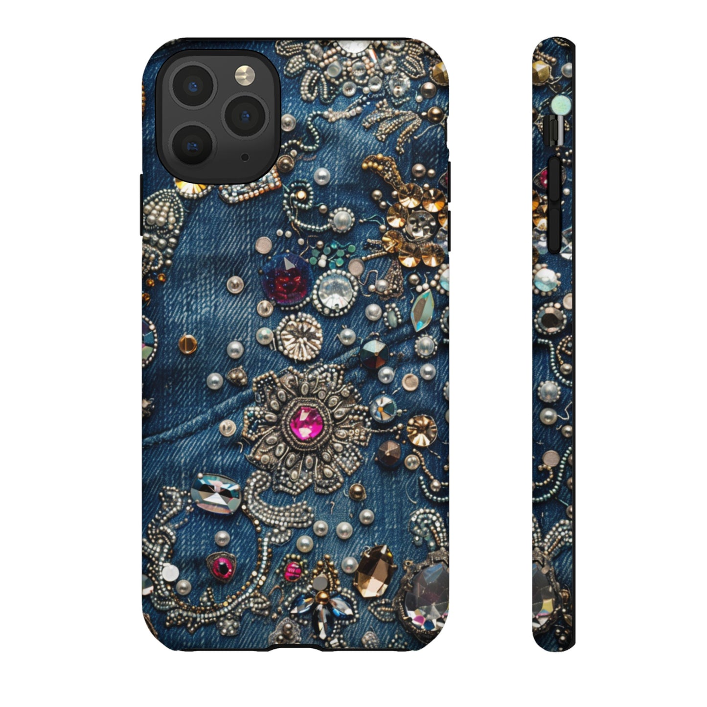 Blue Jean Queen Rhinestone Bling Phone Case