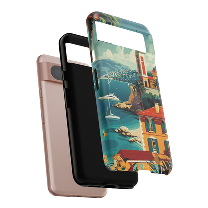 Midcentury French Riviera Landscape Painting Phone Case