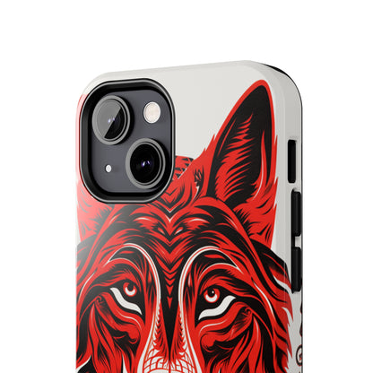 Mystic Echoes: Native American Tribal Wolf | Cultural Heritage iPhone Case