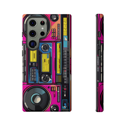 Boombox Hip Hop Music iPhone Case | Embrace Retro Vibes with Urban Beats for Google Pixel, iPhone, and Samsung Cases