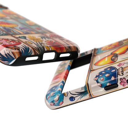 Trippy Magic Mushroom Tile  Abstract Art Phone Case