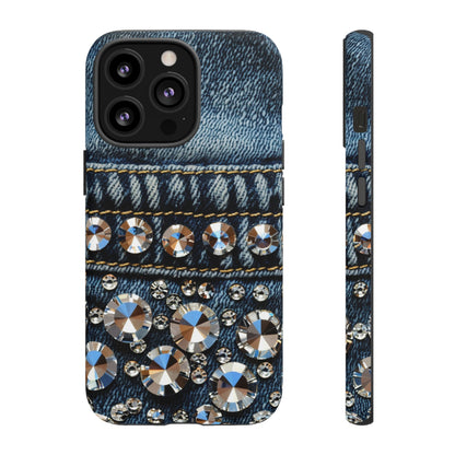 Blue Jean Queen Rhinestone Bling Phone Case