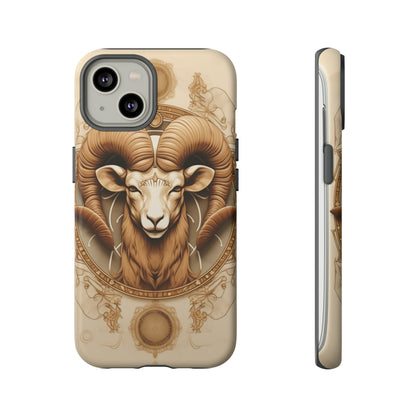 Aries Astrology Stained Glass Phone Case