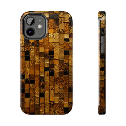 Golden Tile iPhone Case | Add Glamour and Elegance to Your Device