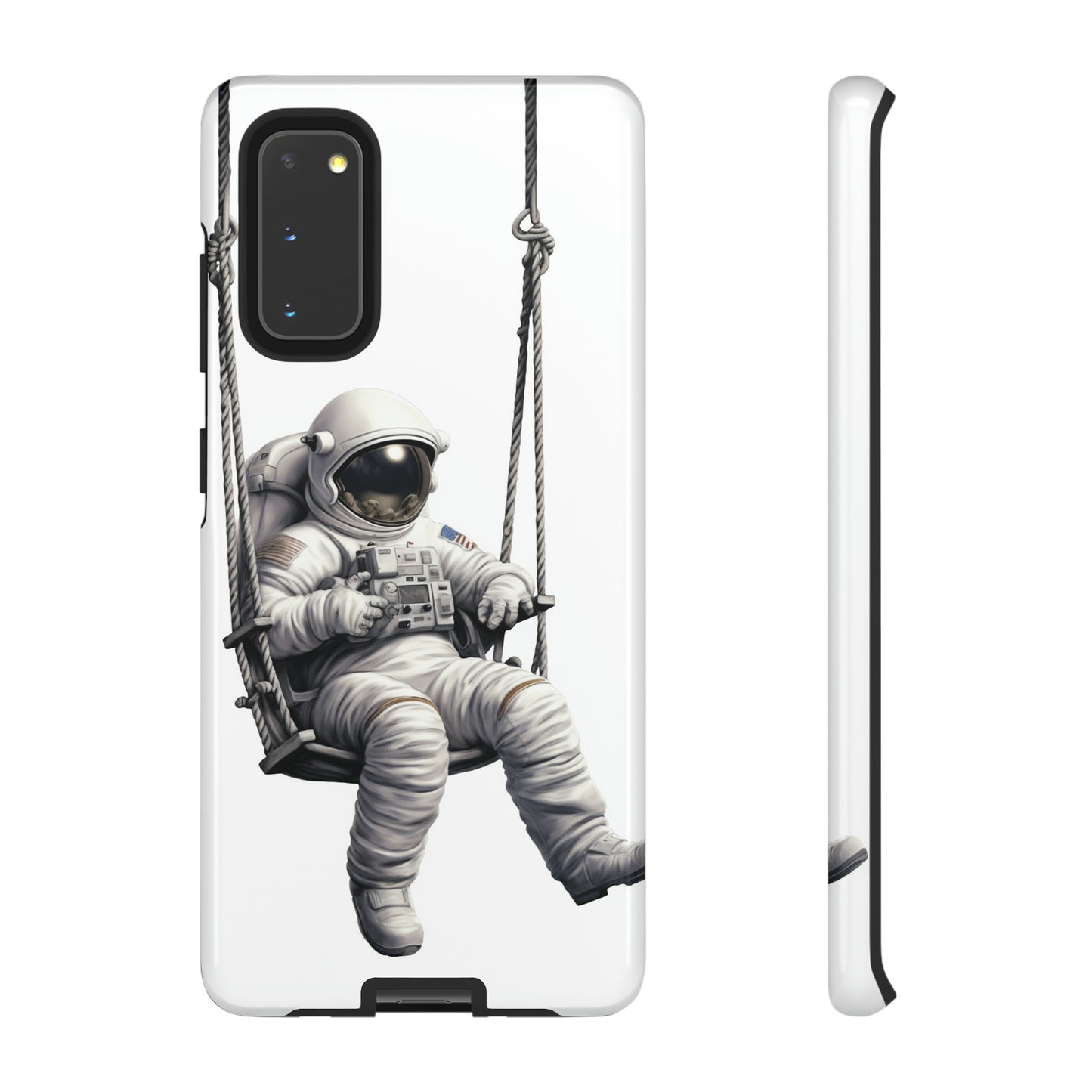 Astronaut on a Swing Phone Case