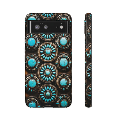 Vintage Navajo Native American Turquoise Concho Phone Case