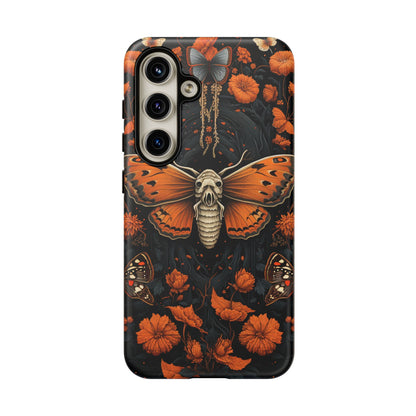 Eerie Elegance Halloween Goth Moth Phone Cover