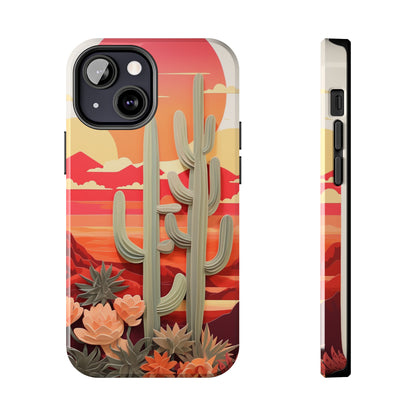 Cactus Desert Sunset iPhone Case