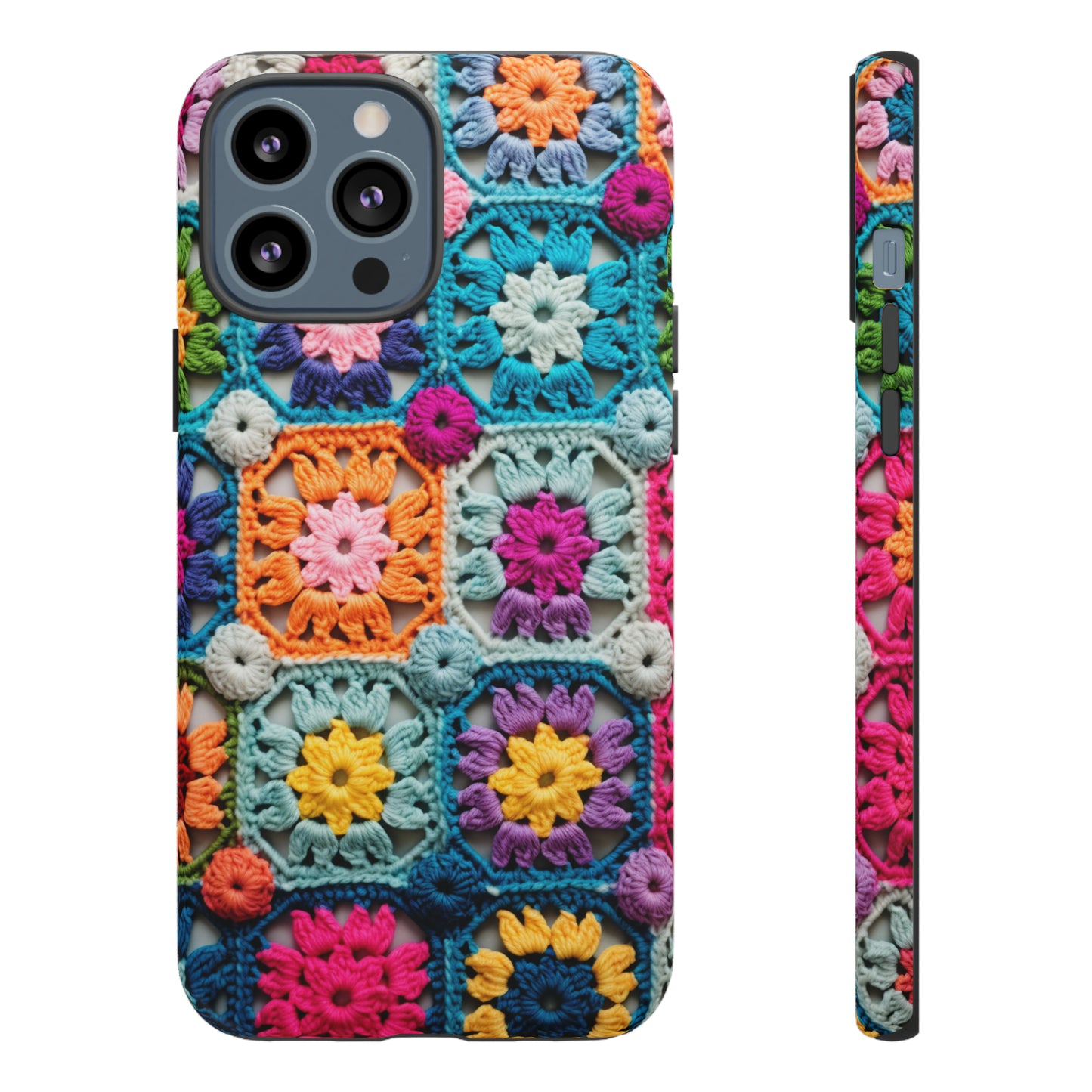 Vintage Crochet Blanket Look Phone Case