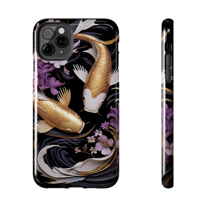 Graceful Flow: Koi Fish Inspired | Japanese Art Masterpiece iPhone Case