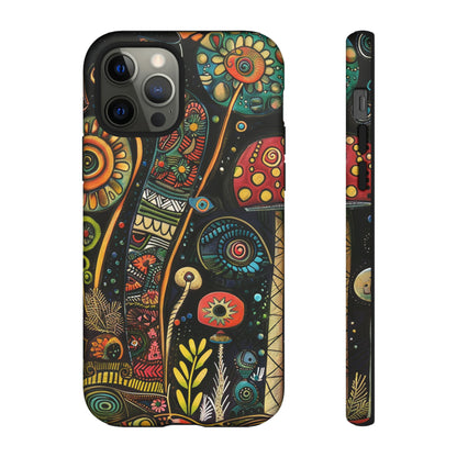 Retro 1960s Psychedelic Flowers Phone Case