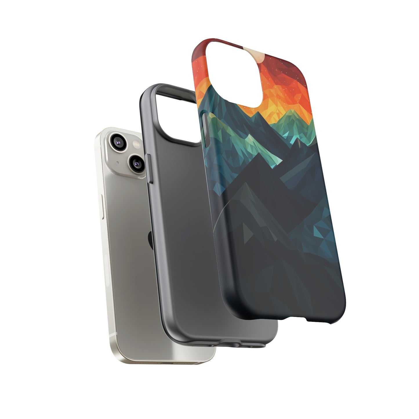 Mountain Abstract Tough Case | Embrace Nature's Beauty with a Durable Phone Case