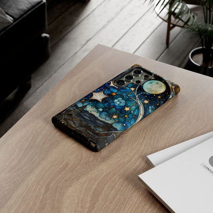 Boho Starry Night Stained Glass Artistry Phone Cover