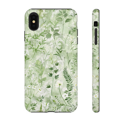 Floral Sage Green Wildflower Phone Case