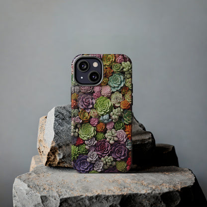 Succulent Desert Cactus Floral iPhone Case | Embrace the Beauty of Arid Elegance