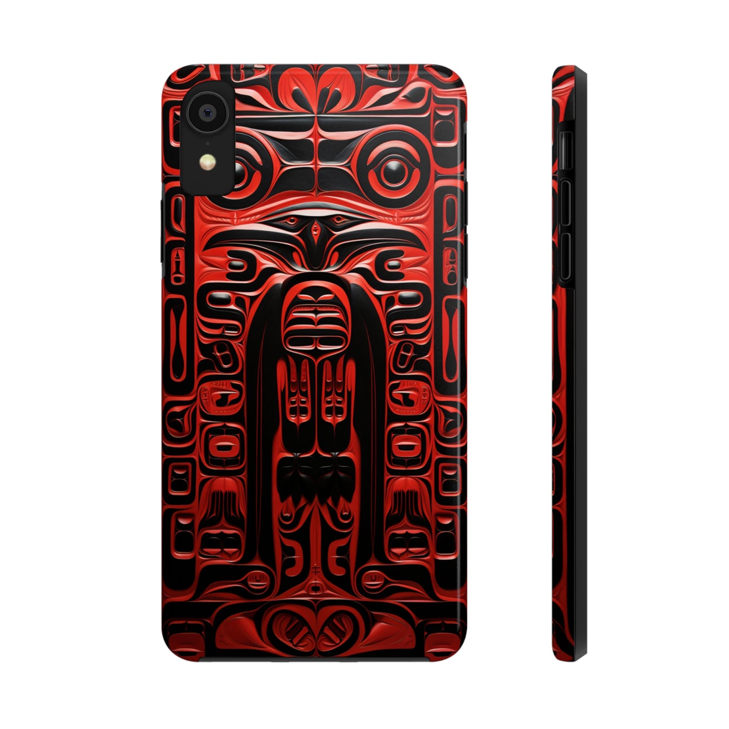 Raven Totems: Northwest Native American Carving | Heritage iPhone Case