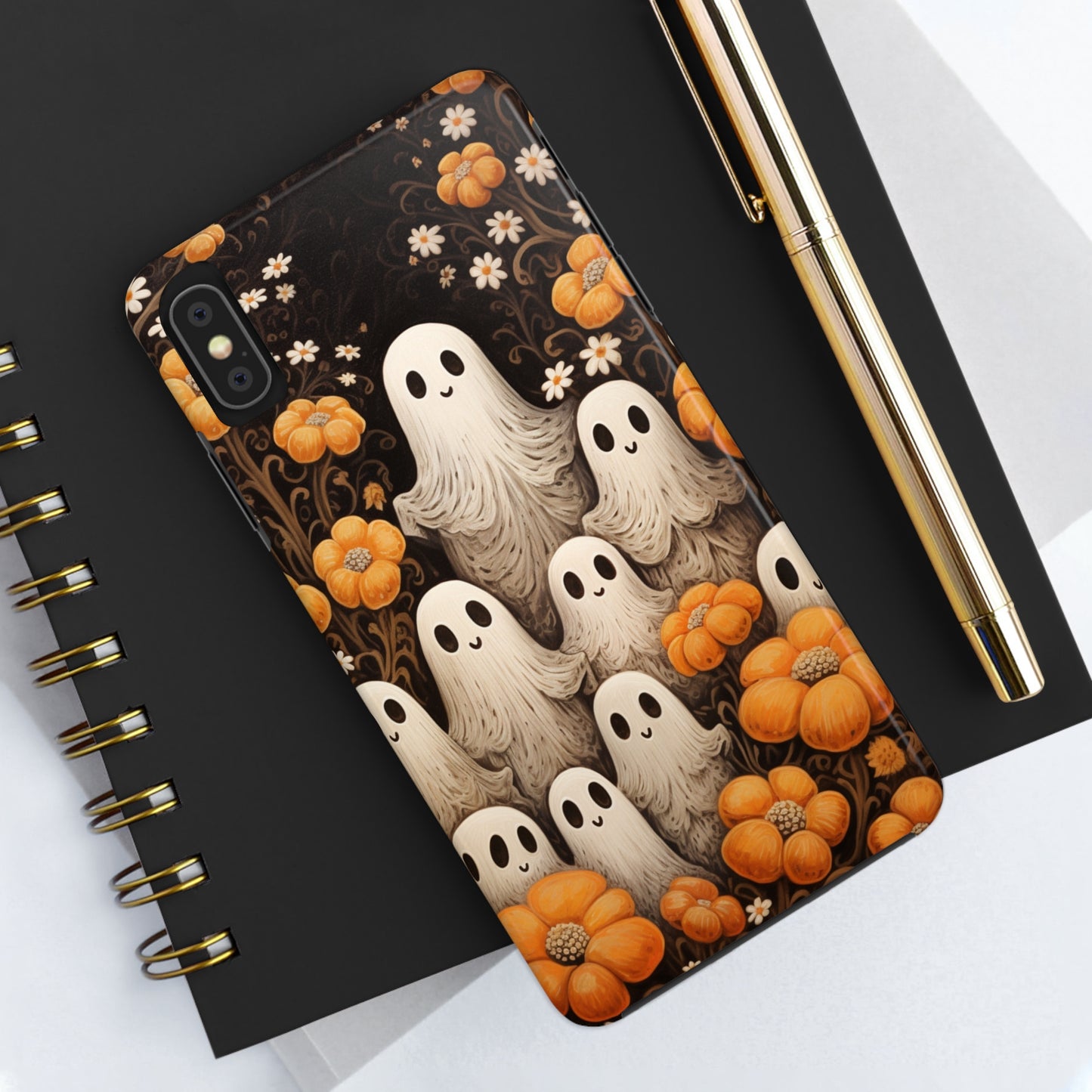 Ghostly Greetings: "Boo Trick or Treat" | Spooky Halloween Spirits iPhone Case