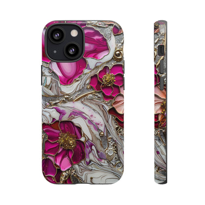 Stained Glass Magenta Floral Paisley Explosion Phone Case