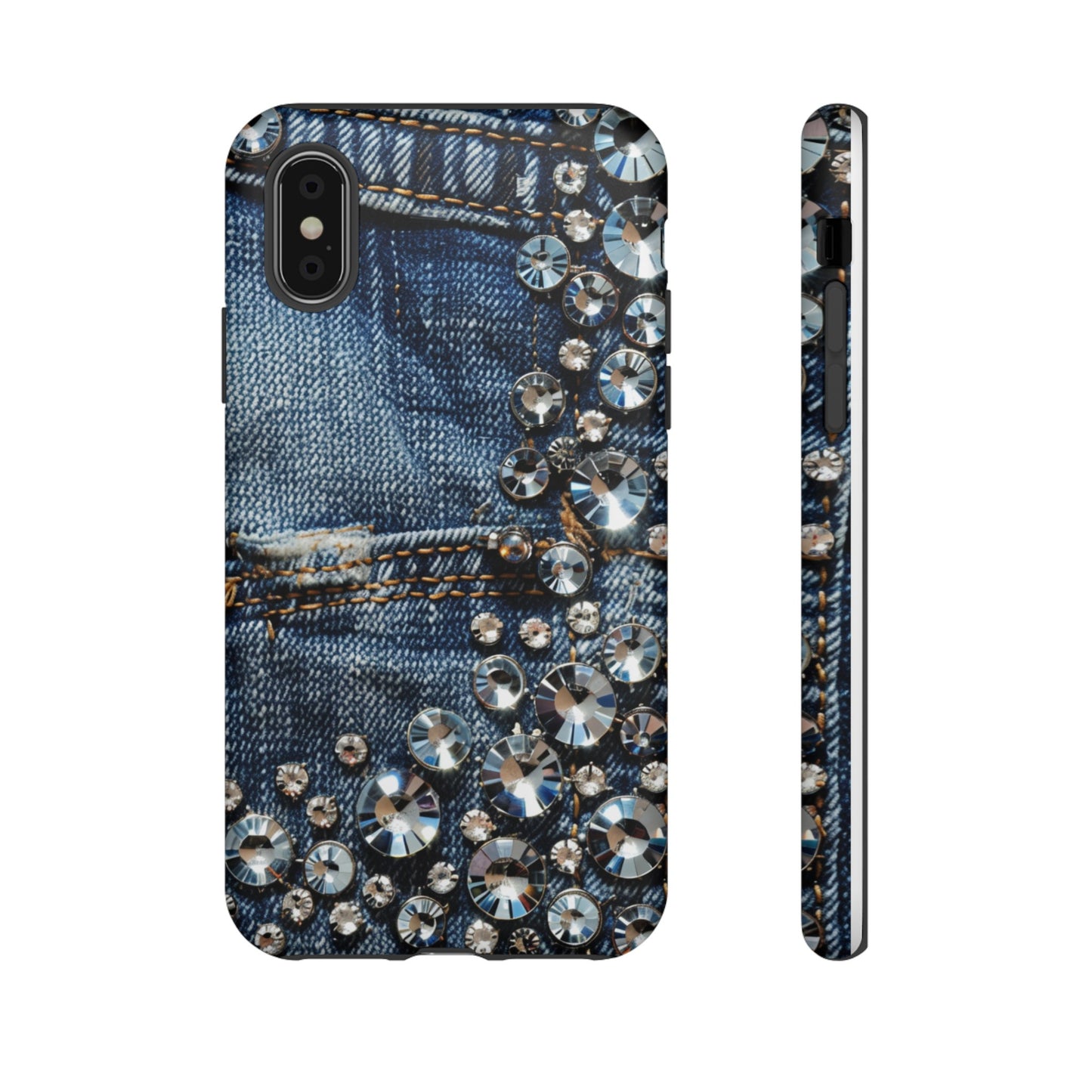 Blue Jean Queen Rhinestone Bling Phone Case